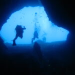 Greece diving cavern